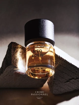 Augustin Lemiere began with a question that felt like a spark: what if nature evolved somewhere else? Neo Eden is his first perfume – and a bold leap into the surreal. Together we imagined a garden beyond logic, where color melts, flowers mutate, and everything pulses with otherworldly life. With fresh instinct and fearless use of molecules, Augustin shaped something that feels both digital and emotional. Neo Eden is not just a scent – it is a world in motion.Neo Eden is a dream in mutation – a garden from another dimension where florals glow, nature glitches, and scent becomes surreal. Designed with futuristic molecules and fearless instinct, it blends fruit, flower, and green notes into something fluid, abstract, and alive. This is perfume as transformation: unfamiliar, luminous, layered, and full of movement. Neo Eden does not imitate nature – it rewrites it.The scent opens with a burst of tart Rhubarb and Frozen Peach – cool, juicy, and electric. Magnolia Flower and Mimosa bring a soft golden bloom at the heart, while futuristic notes of Nympheal and Sclarene twist the floral accord into something surreal and airy. As it unfolds, Cashmeran and Haitian Vetiver ground the dream in warmth, while a Cream Accord wraps everything in a velvety, skin-like glow. Neo Eden lingers like color on the air – bright, lush, and constantly shifting.📷 @tobiashoffmannn #crimepassionnel #nicheperfume #perfumeboutique #copenhagen #thomasdemonaco