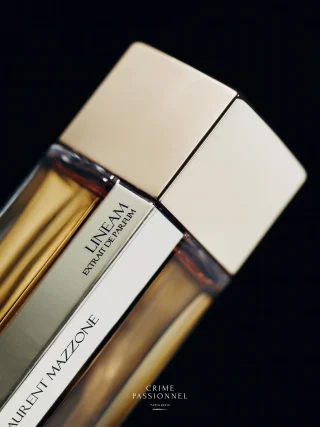 Lineam unveils its gourmand character from the very first moment, with candied fruits and a playful popcorn accord. A daring touch – delightfully nostalgic – elevated by the bold intensity of rum. Vanilla drapes the fragrance in sensuality, while myrrh and benzoin lend a warm, enveloping depth. An intense and delectable fragrance.

📷 @tobiashoffmannn 

#crimepassionnel #nicheperfume #perfumeboutique #laurentmazzone #lineam
